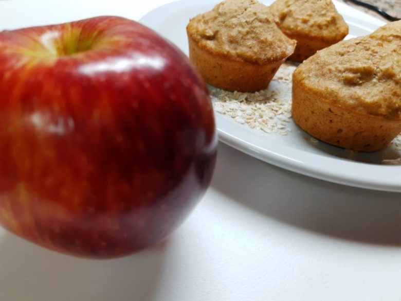 Muffins Integrales de Manzana y Avena