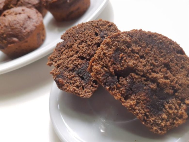 Muffins Integrales de Chocolate y Banana